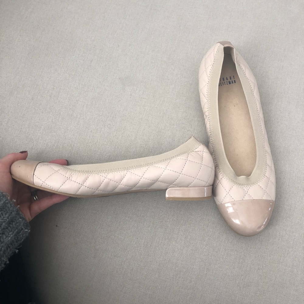 Stuart weitzman nude flats